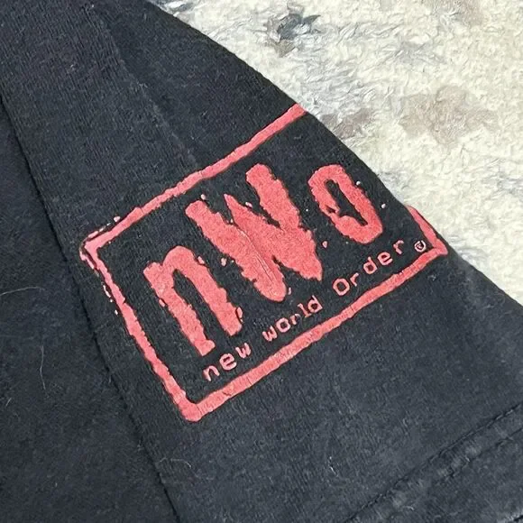 Vintage NWO Outsiders Size L WCW WWF WWE T Shirt Kevin Nash Scott Hall - Picture 4 of 9